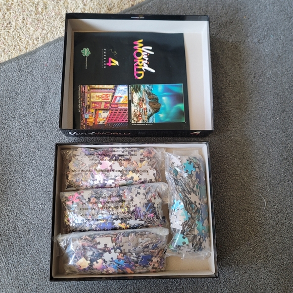 Vivid World 4 Puzzles Buffalo Brand - Picture 3 of 3